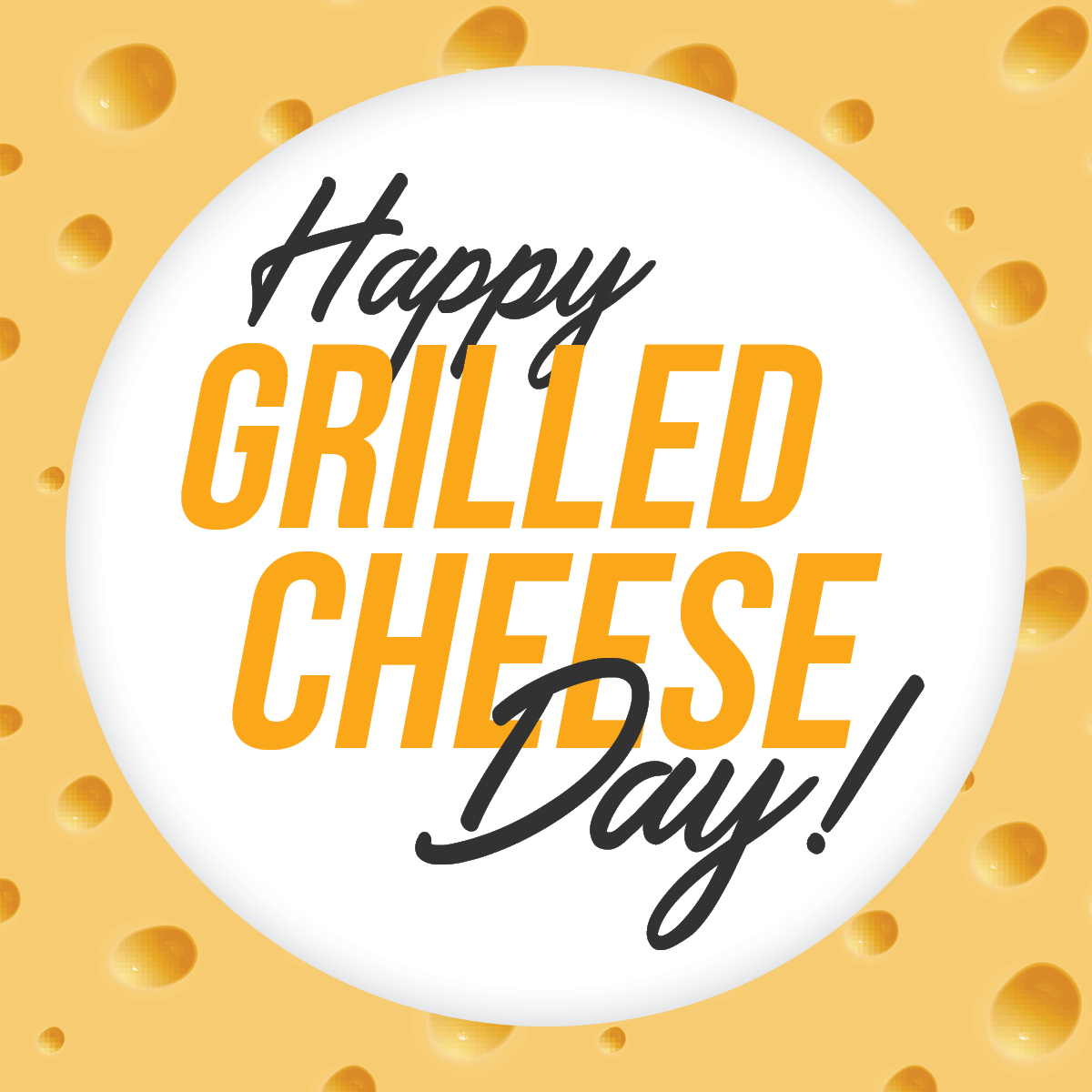 Happy grilled cheese day Church Butler Done for you social media