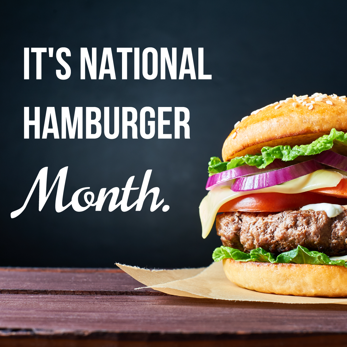 National Hamburger Month Church Butler Done for you social media