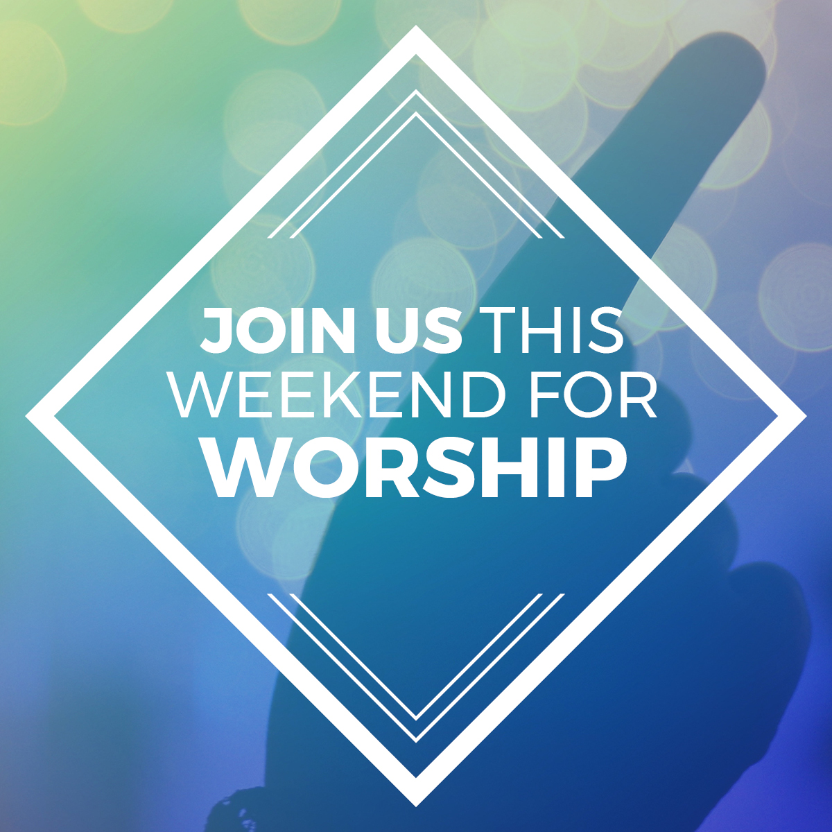 Join us this weekend for worship Church Butler Done for you social